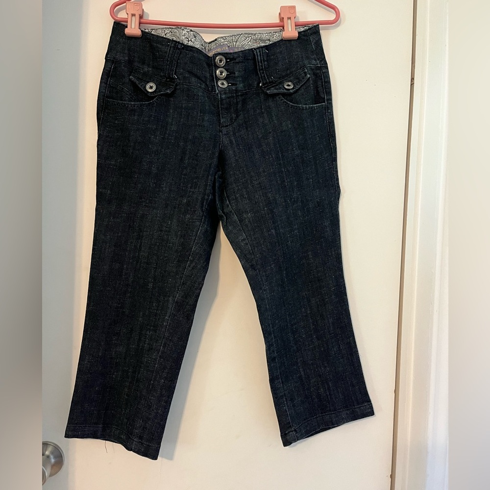 Chambray capris